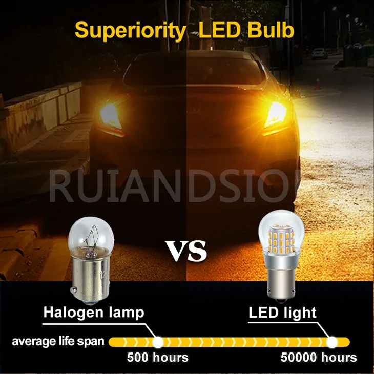 Yellow lighting bulb