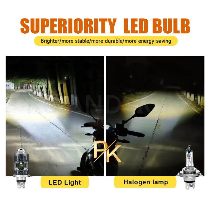 Ruiandsion China H4 Led Motorcycle Bulb Dual-Color 12-80V Manufacturer