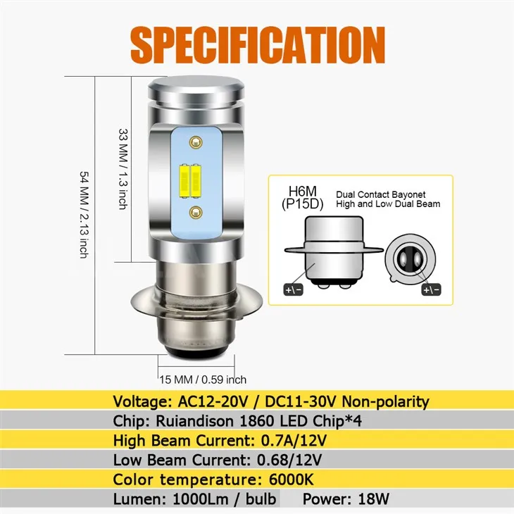 led replacement bulbs for motorcycle