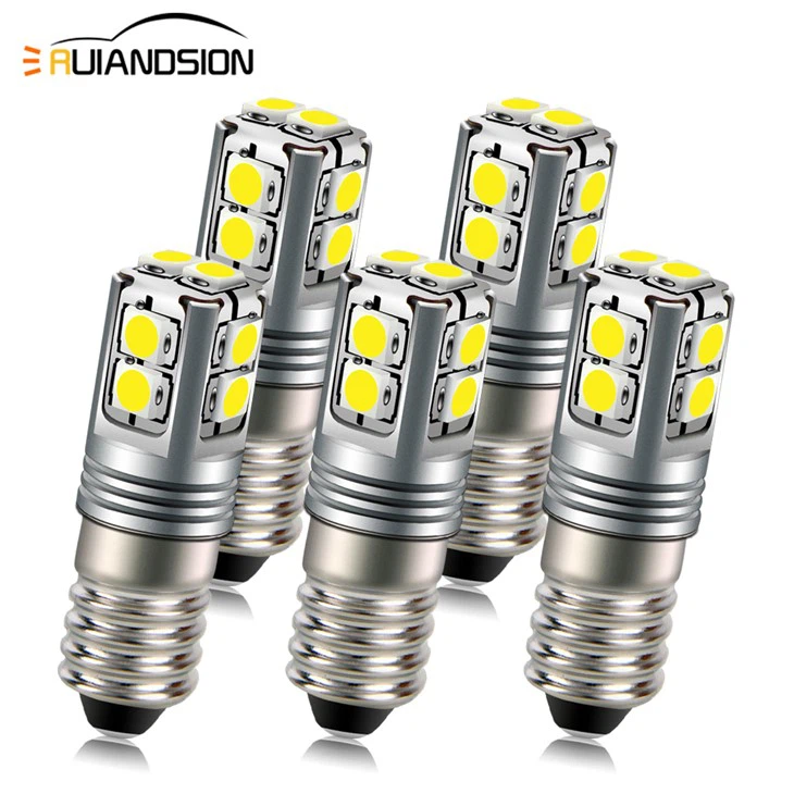 Ruiandsion E10-3030-10 Maglite Replacement Bulb LED Flashlight Motorcycle Headlight 6-40V White